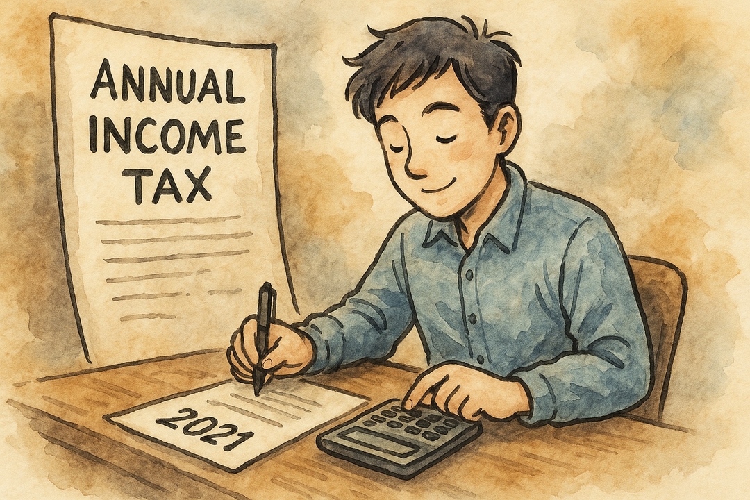 Cover image for Annual personal income tax for income earned in 2021